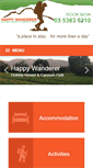 Mobile Screenshot of happywandererresort.com.au